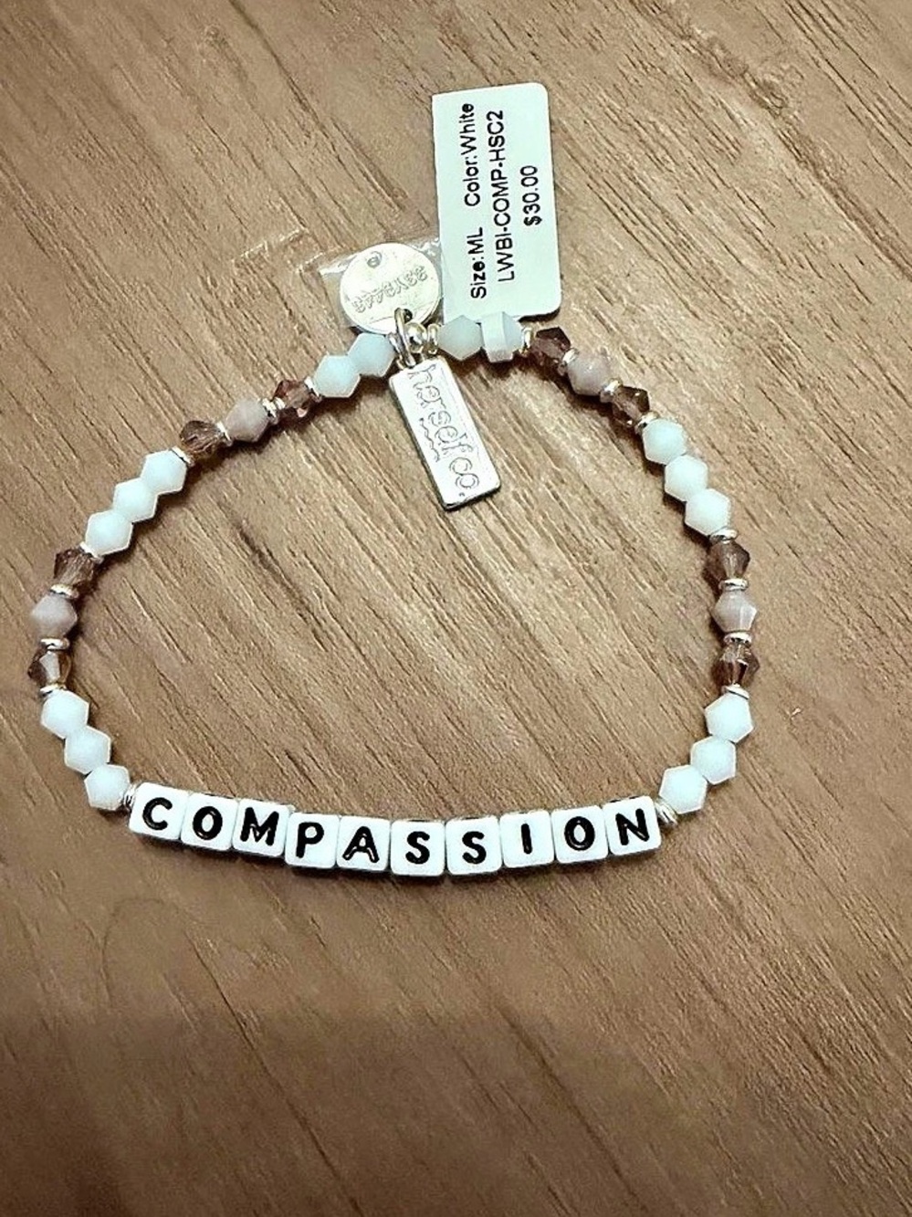 BRAND NEW Little Words Project, Mystery Bracelet “Compassion” - Picture 2 of 2